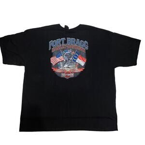 Fort Bragg Harley-Davidson Fayetteville, NC Short Sleeve Black Tee Shirt 4X NWT